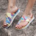 Women Casual Comfy Summer Vacation Colorful Thumb Slippers