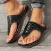 Women Casual Summer Vacation Comfy Breathable Hollow Flip Flops Slippers