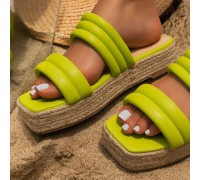 Plus Size Women Outdoor Vacation Comfortable Platform Espadrilles Slippers