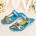  Genuine Leather Handmade Stitching Comfy Bohemian Flowers Decor Slip  On Wedges Sandals